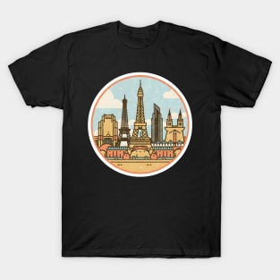 Wonders Of World Retro Design T-Shirt